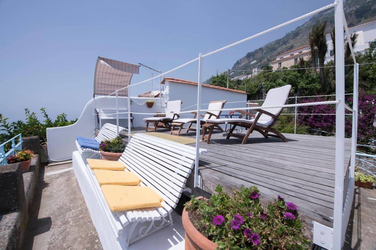 Perla Nel Blu Villa Affacciata Sul Mare コンカ・デイ・マリーニ エクステリア 写真